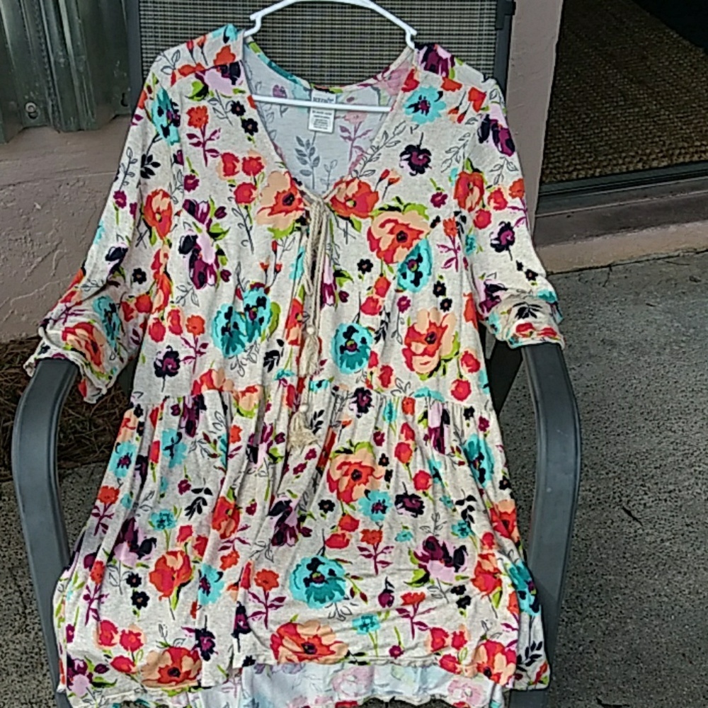 Terra & Sky baby doll dress or tunic NWOT